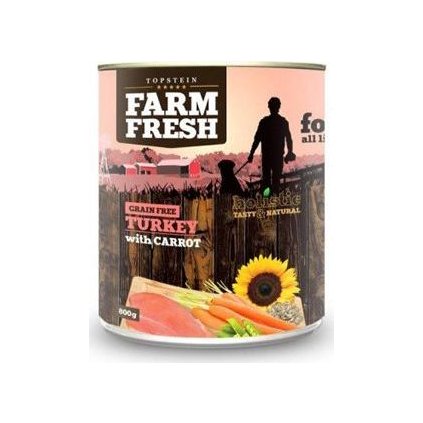 Farm Fresh Dog Turkey with Carrot konzerva 400g