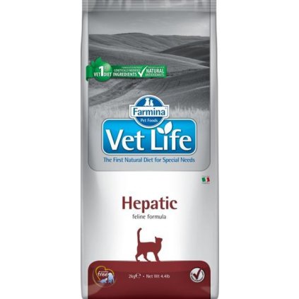 Vet Life Natural Feline Dry Hepatic 2 kg