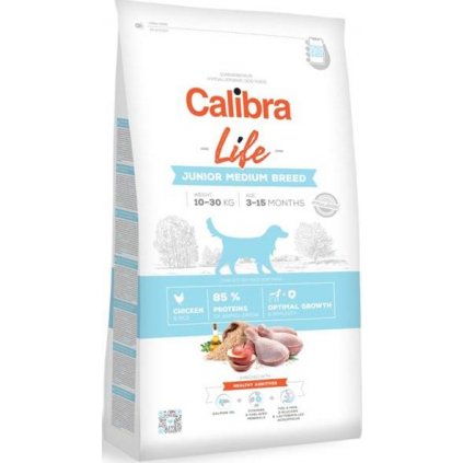 Calibra Dog Life Junior Medium Breed Chicken 2,5 kg