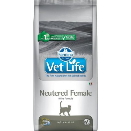 Vet Life Natural Feline Dry Neutered Female 5 kg