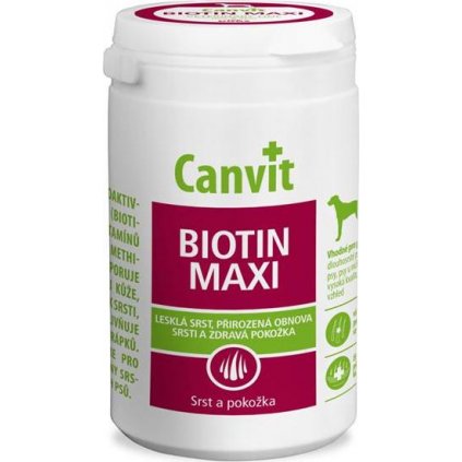 Canvit Biotin Maxi pro psy ochucený 230g