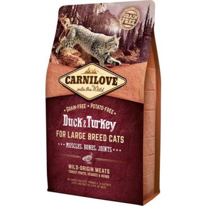 Carnilove Cat Adult Duck & Turkey Large B.Grain Fr 2 kg