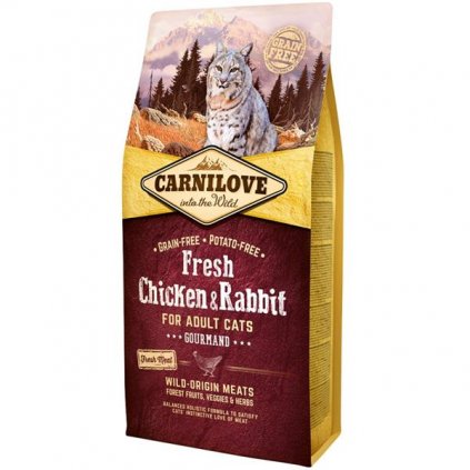 Carnilove Cat Fresh Chicken & Rabbit for Adult 6kg