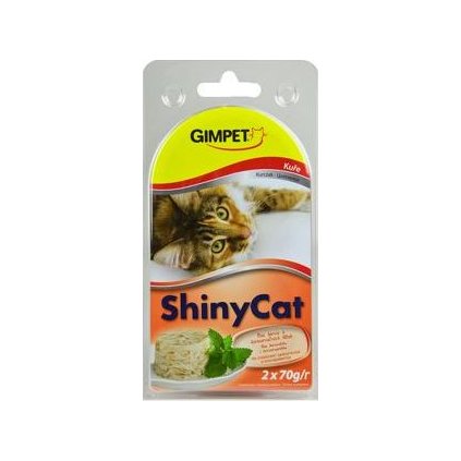 Gimpet kočka konz. ShinyCat  kuře 2x70g