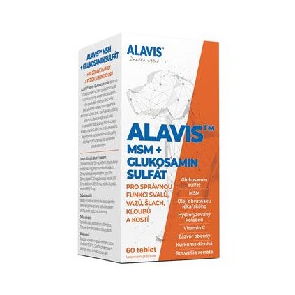 Alavis MSM+Glukosamin sulfát 60tbl