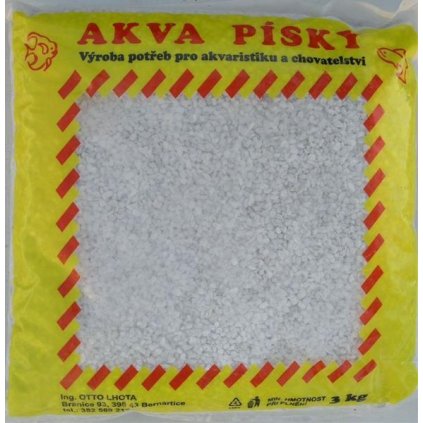 Písek akvarijní Akva č.11 - bílý 3 kg 2 - 4 mm