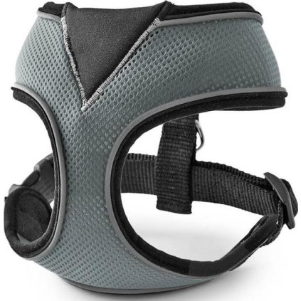 Postroj nylon celotělový - šedý Freezack vel. XL - 42 x 15,5 x 24,5 cm