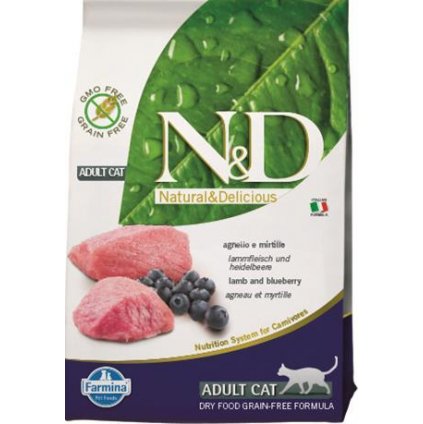 N&D PRIME Cat GF Lamb & Blueberry Adult 300 g