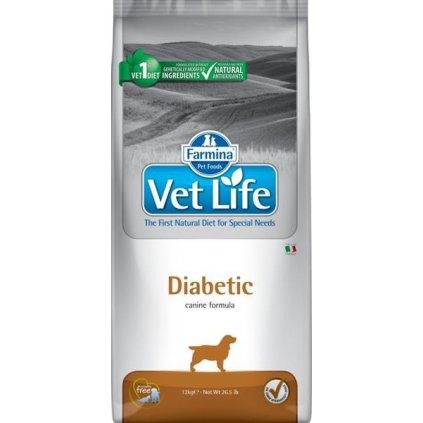 Vet Life Natural Canine Dry Diabetic 12 kg