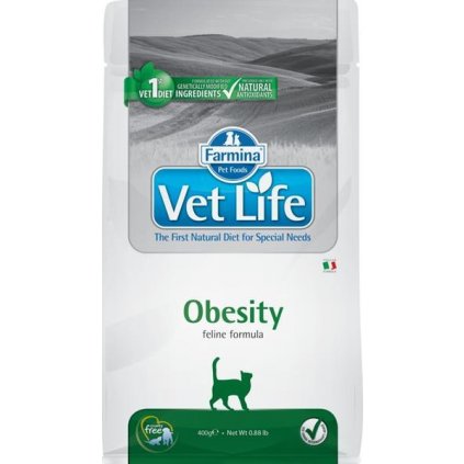 Vet Life Natural Feline Dry Obesity 400 g