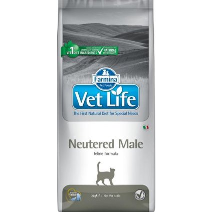 Vet Life Natural Feline Dry Neutered Male 2 kg