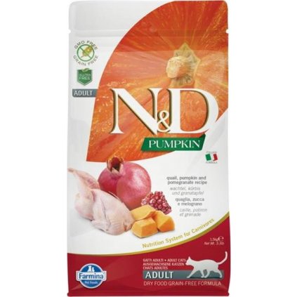 N&D Grain Free Cat Adult Pumpkin Quail & Pomegranate 0,3 kg