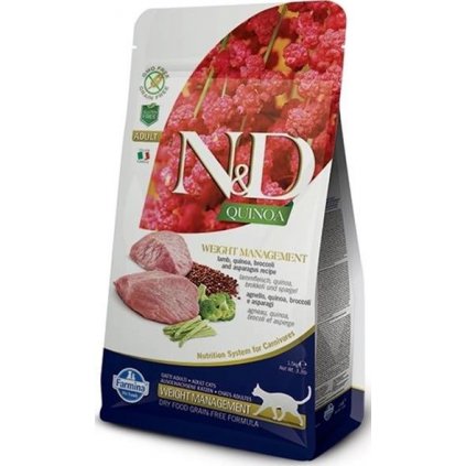 N&D Grain Free Cat Adult Quinoa Weight Managment Lamb & Broccoli 0,3 kg