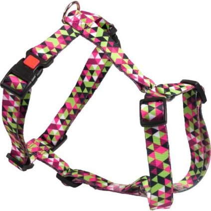 Postroj nylon GEO - zelený Flamingo 45-70 cm x 20 mm