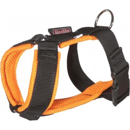 Postroj nylon Chicco - oranžový ManMat vel.S - krk 24-25 cm