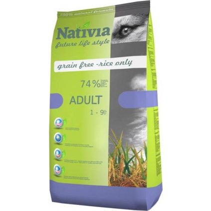 Nativia Dog Adult Chicken & Rice 3 kg