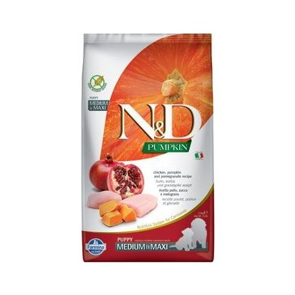 N&D Pumpkin DOG Puppy M/L Chicken & Pomegranate 2,5kg