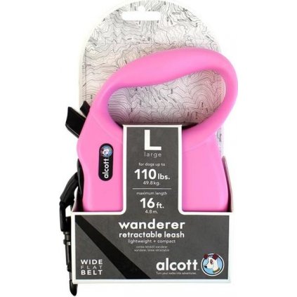 Alcott navíjecí v. Wand(do 49,8kg)růžové L 4,8m