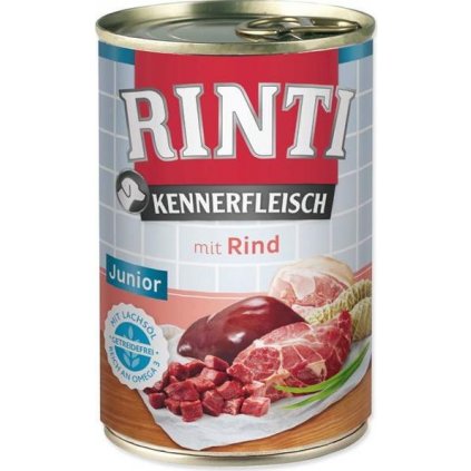 Rinti Dog Kennerfleisch konzerva Junior hovězí 400g