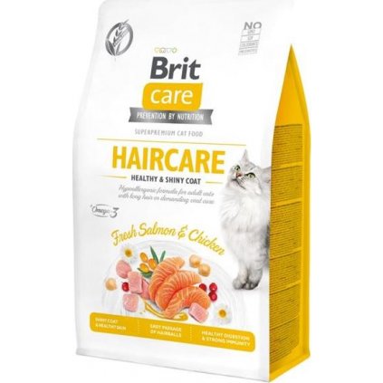 Brit Care Cat Grain-Free Haircare Healthy & Shiny Coat 0,4 kg