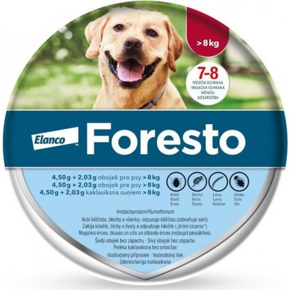 Foresto 4,50g+2,03g obojek pro psy nad 8kg obojek 1ks 70 cm