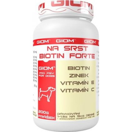 Giom ERA Na srst Biotin FORTE pro psy a kočky 200g