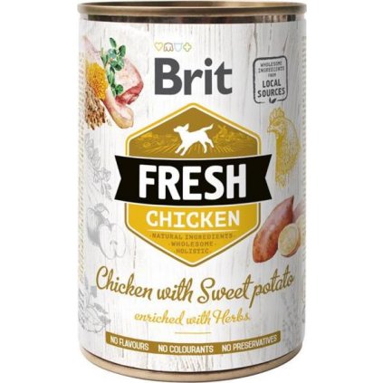 Brit Fresh Dog konz Chicken with Sweet Potato 400g