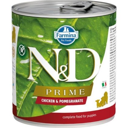 N&D PRIME Dog konz. Chicken & Pomegranate Puppy 285 g