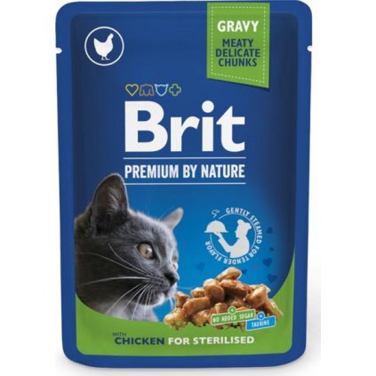 Brit Premium Cat kaps. -Chicken Slices for Steril. 100 g