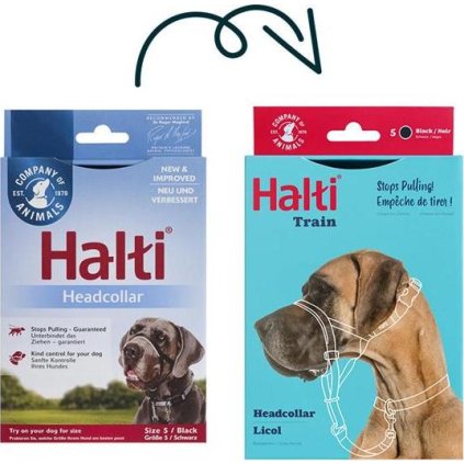 Ohlávka nylon Halti vel. 5 - molosoidní, bernardýn COA