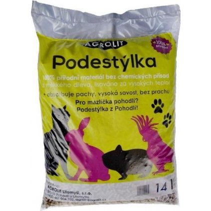 Podestýlka AGROLIT 14l dřevěné piliny,lisované