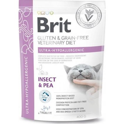 Brit Veterinary Diets Cat Ultra-hypoallergenic Insect 400 g
