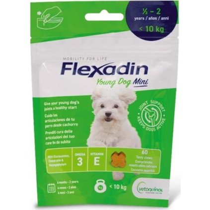Flexadin Young Dog Mini žvýkací 60tbl  1+1 zdarma