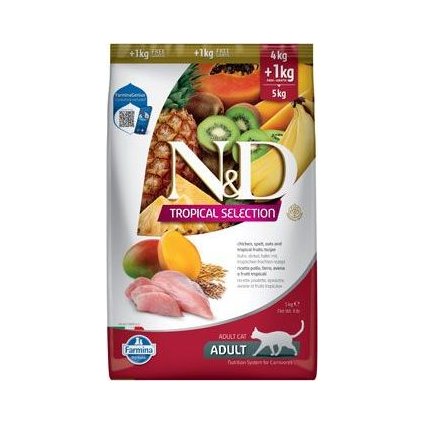 N&D TROPICAL SELECTION CAT Adult Chicken 4+1kg