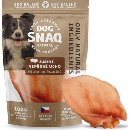 DOG SNAQ - Vepřové ucho sušené 1 ks