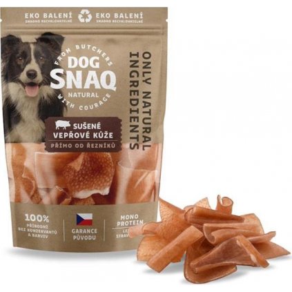 DOG SNAQ - Vepřové kůže sušené 100g