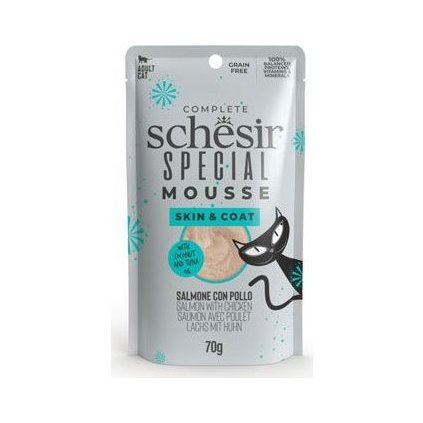 Schesir Cat kapsa Special Mousse Skin&Coat los/kuř 70g