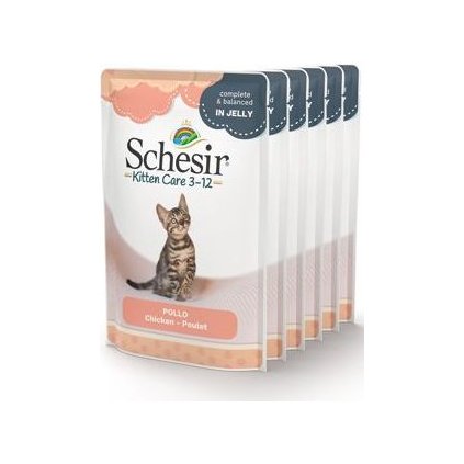 Schesir Cat kapsa Kitten kuře 6x85g