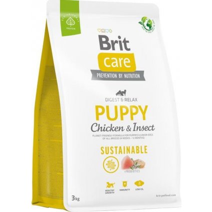 Brit Care Dog Sustainable Puppy Chicken+Insect 3 kg