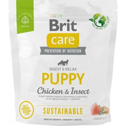 Brit Care Dog Sustainable Puppy Chicken+Insect 1 kg