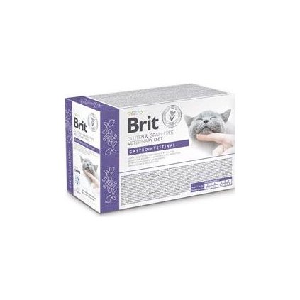 Brit VD Cat Pouch fillets in Gravy Gastrointest 12x85g