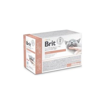 Brit VD Cat Pouch fillets in Gravy Renal 12x85g