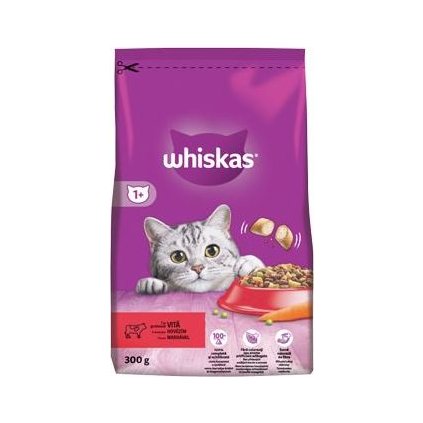 Whiskas Dry s hovězím masem 300g