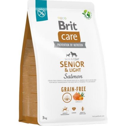 Brit Care Dog Grain-free Senior & Light Salmon 3 kg
