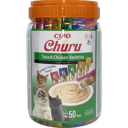 Inaba Churu cat snack tuňák & kuře multipack50x14g