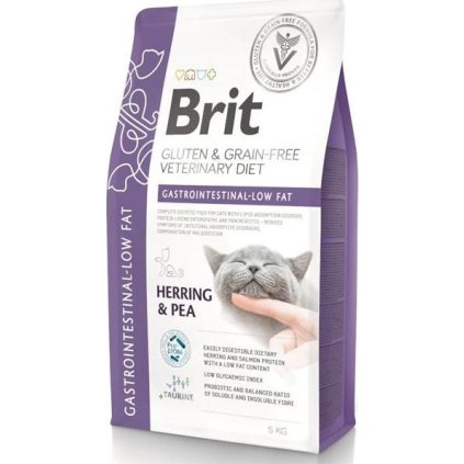 Brit Veterinary Diets Cat Gastrointestinal-Low fat 5 kg