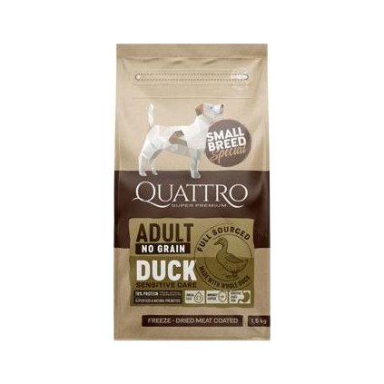 QUATTRO Dog Dry SB Adult Kachna 1,5kg