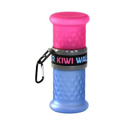 Cestovní láhev 2in1 růžovo-modrá 750+500ml Kiwi
