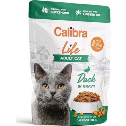 Calibra Cat Life kaps. Adult Duck in gravy 85 g