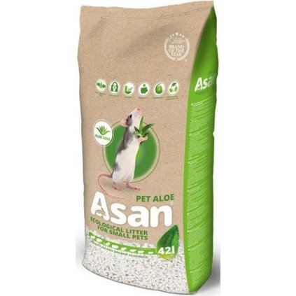 Podestýlka hlod. Asan Pet Aloe 42l / 8kg